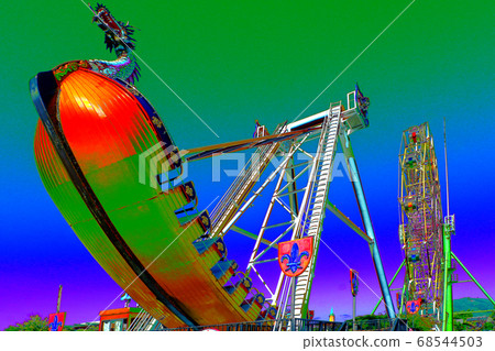 Theme park attraction Pirate ship Theme park attraction Pirate ship 68544503