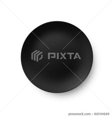 黑色板頂視圖橢圓板 黑色板頂視圖橢圓板 68544689