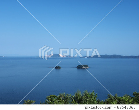 Scenery of Harima Pass, view of Harima Pass seen from Cape Manyo Scenery of Harima Pass, view of Harima Pass seen from Cape Manyo 68545363