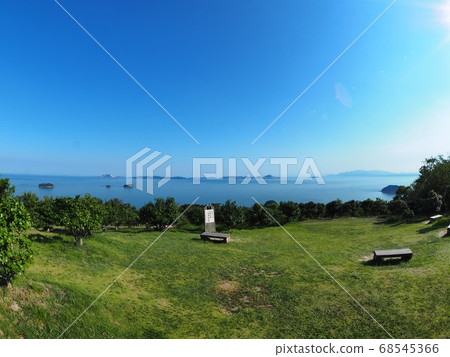 View of Harima Nada seen from Manyo no Misaki Tsubaki Garden/Cherry Corridor 68545366