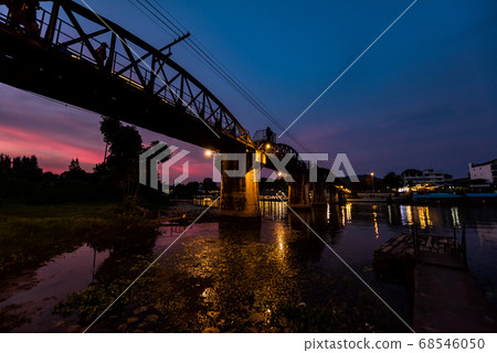 river Kwai or .death bridge in Kanchanaburi river Kwai or .death bridge in Kanchanaburi 68546050