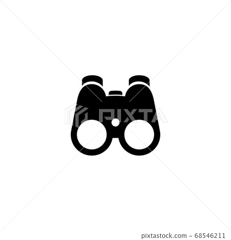 Optical Binoculars, Field Zoom Glasses. Flat Optical Binoculars, Field Zoom Glasses. Flat 68546211