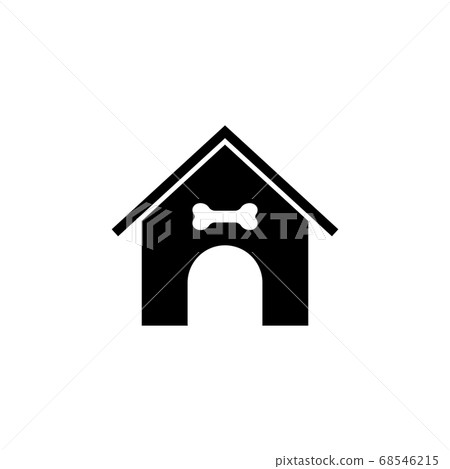 Doghouse, Dog Kennel, Animal House. Flat Vector Doghouse, Dog Kennel, Animal House. Flat Vector 68546215
