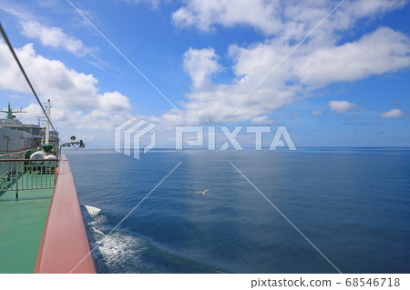 Traveling to Sado Island across the Sea of Japan in summer 68546718