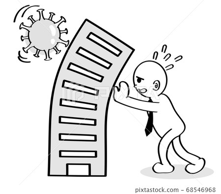 冠狀病毒流行。公司破產了。支持公司的商人。 冠狀病毒流行。公司破產了。支持公司的商人。 68546968