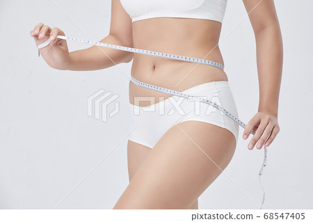 Weight loss diet concept material for female models 68547405