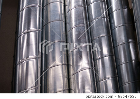 有光澤的金屬螺旋風管 68547653