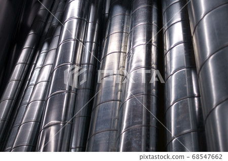 Glossy metal spiral duct Glossy metal spiral duct 68547662