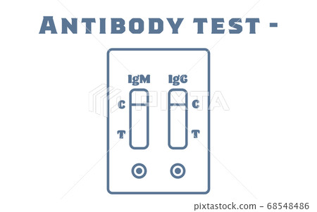 Illustration showing negative antibody test 68548486