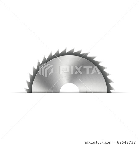 Steel blade for the saw, vector illustration. Steel blade for the saw, vector illustration. 68548738