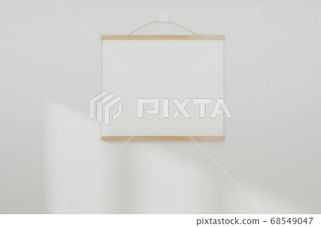 Mockup white realistic empty picture frame on Mockup white realistic empty picture frame on 68549047