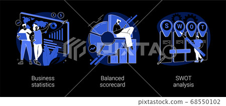 Company performance analysis abstract concept vector illustrations. Company performance analysis abstract concept vector illustrations. 68550102