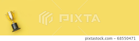 Simply flat lay design winner or champion gold Simply flat lay design winner or champion gold 68550471