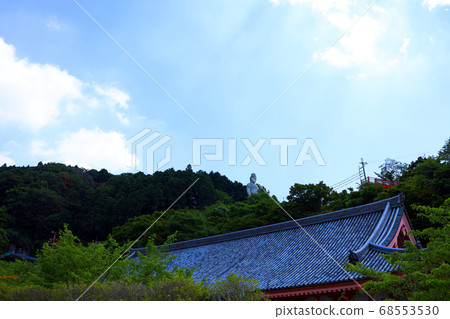 Tsubosaka Temple in Takashi-gun, Nara Scenery, temple, eye disease, summer scenery, mountain scenery, [August] 68553530