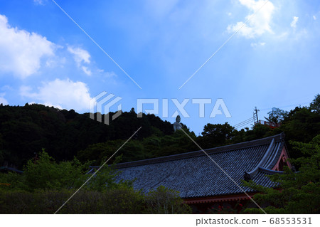 Tsubosaka Temple in Takashi-gun, Nara Scenery, temple, eye disease, summer scenery, mountain scenery, [August] 68553531