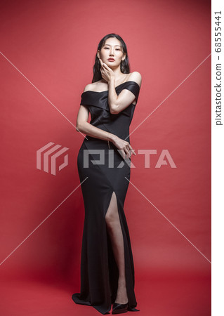 美女，紅色，女人 68555441