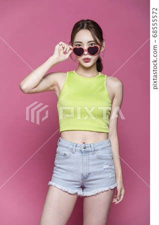 美麗，夏天，女人 68555572