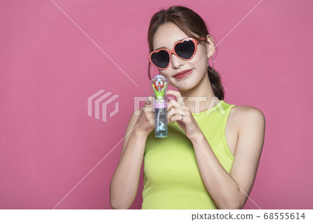 美麗，夏天，女人 68555614