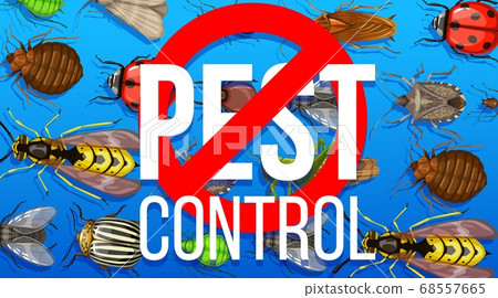 Pest control disinsection service vector poster 68557665