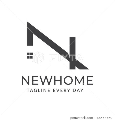 Minimalist home logo design template Minimalist home logo design template 68558560