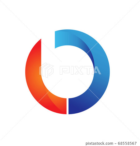 Circle B logo design template - Stock Illustration [68558567] - PIXTA