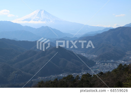 從大月市百草山看富士山 從大月市百草山看富士山 68559026