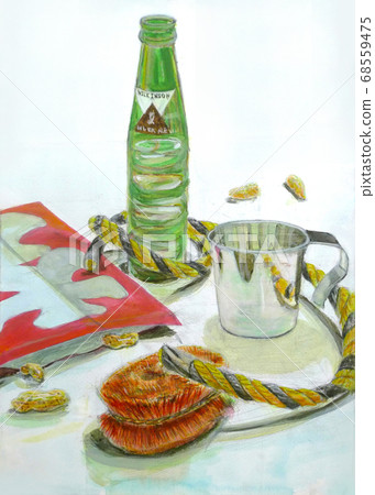 Watercolor still life 68559475