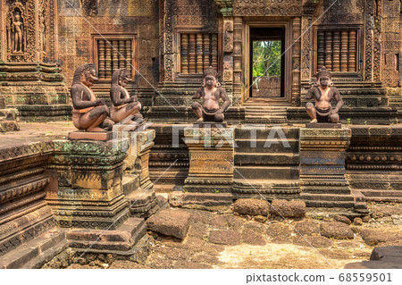 Banteay Srei temple in Angkor Wat Banteay Srei temple in Angkor Wat 68559501