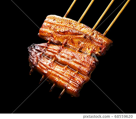 Unagi kabayaki black background Unagi kabayaki black background 68559620