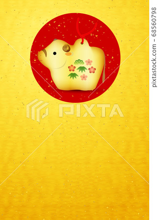 日本新年卡生肖背景 日本新年卡生肖背景 68560798