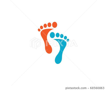 foot ilustration Logo vector foot ilustration Logo vector 68560863