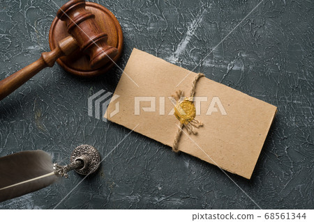 Law concept with stamp in courtroom. law judge Law concept with stamp in courtroom. law judge 68561344