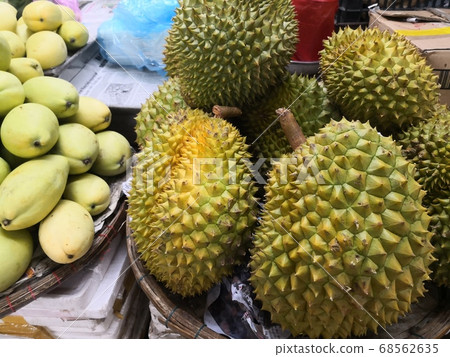 Durian and mango Durian and mango 68562635