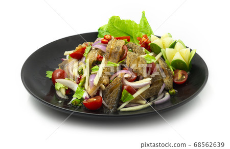 Spicy Gourami Salad Deep fried Fish hot and spice Spicy Gourami Salad Deep fried Fish hot and spice 68562639
