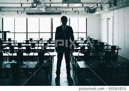 Seminar venue Men in their 50s standing upright 68563858