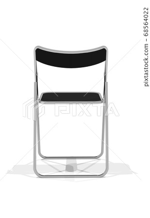 3d rendering of one pipe chair seen from behind 68564022