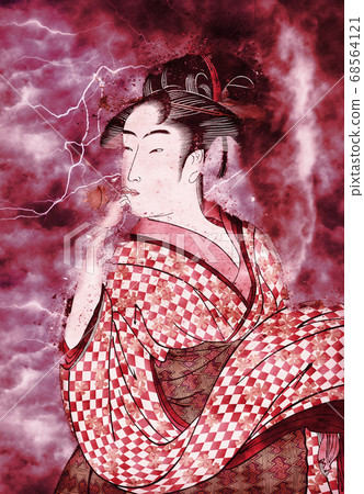 Girl Blowing a Bedro Red Arashi Version Girl Blowing a Bedro Red Arashi Version 68564121