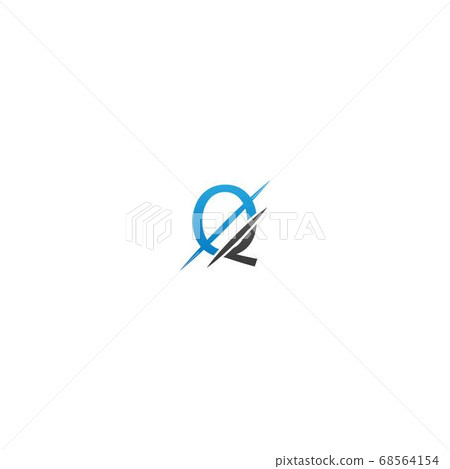 Q Letter Slash Logo, Concept Letter Q + icon slash Q Letter Slash Logo, Concept Letter Q + icon slash 68564154