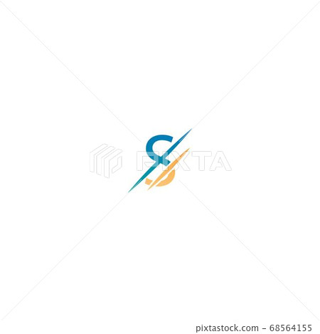 S Letter Slash Logo, Concept Letter S + icon slash S Letter Slash Logo, Concept Letter S + icon slash 68564155