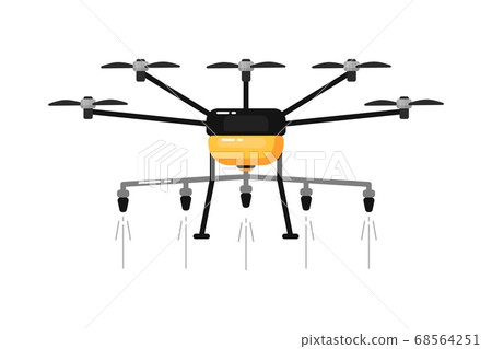 Agriculture drone. Isolated light aircraft Agriculture drone. Isolated light aircraft 68564251