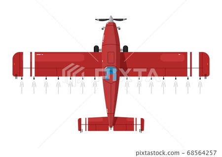 Crop duster. Isolated crop duster aircraft Crop duster. Isolated crop duster aircraft 68564257