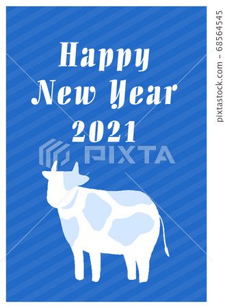 新年賀卡2021牛市 新年賀卡2021牛市 68564545