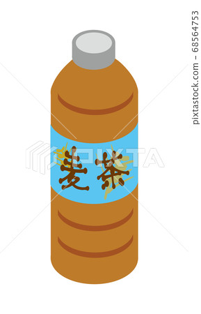 Barley tea in plastic bottle beverage - Stock Illustration [68564753 ...