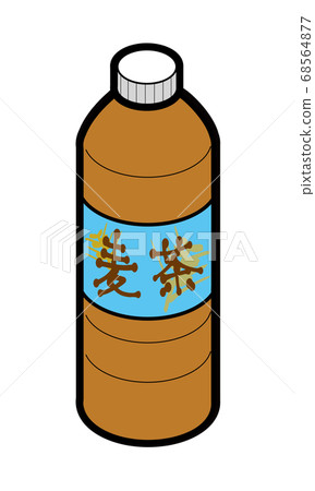 Barley tea in plastic bottle beverage - Stock Illustration [68564877 ...