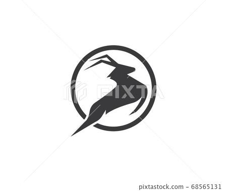 Deer ilustration logo vector Deer ilustration logo vector 68565131