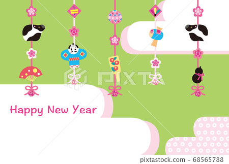 Year of the Dog-New Year's card template-k2 Year of the Dog-New Year's card template-k2 68565788