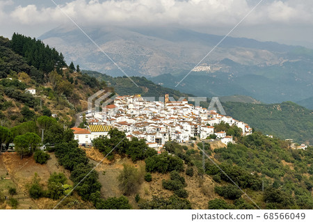 White Andalusian village, pueblo blanco Algatocin. 68566049
