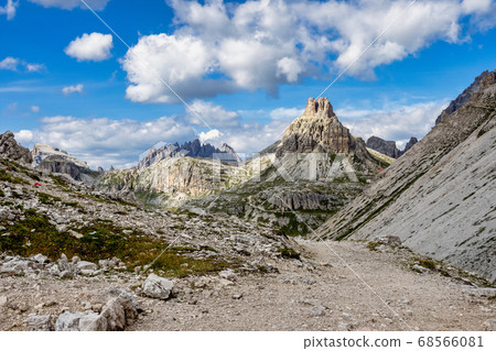 View from the three peaks of Lavaredo in the 68566081