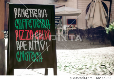 italian cafeteria and wine shop signboard italian cafeteria and wine shop signboard 68566988
