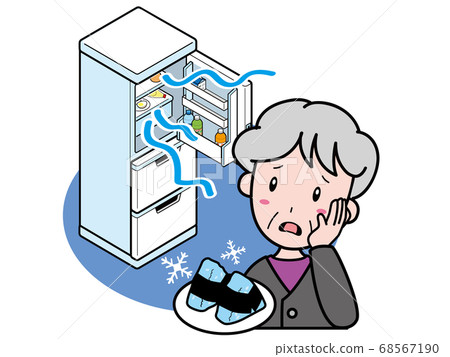 Granny in trouble because the refrigerator is too cold and the onigiri freezes Granny in trouble because the refrigerator is too cold and the onigiri freezes 68567190